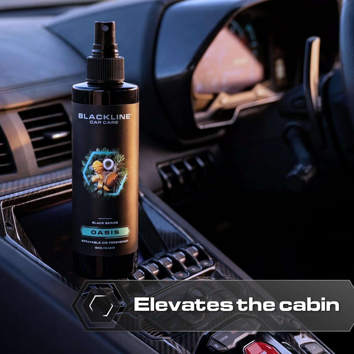 Leather Car Air Freshener Spray - Cool, Bold Odor Eliminator