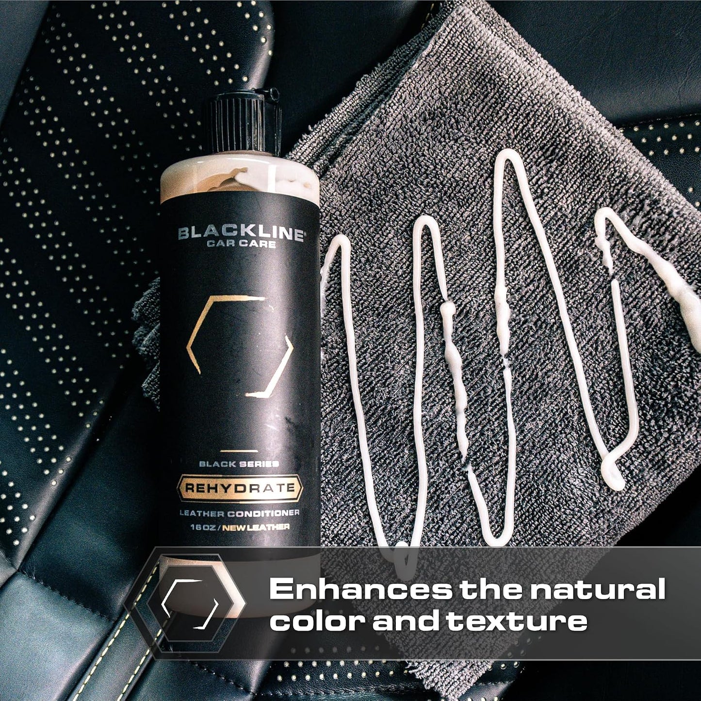 Leather Cleaner & Conditioner Kit + Towel & Applicator, 4-Piece