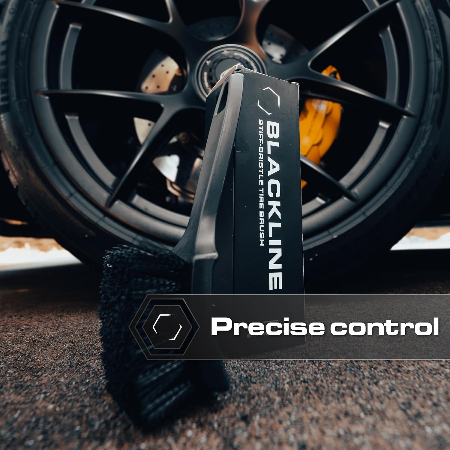 Stiff Bristle Tire Brush - Heavy-Duty Deep Clean for Tires & Mats