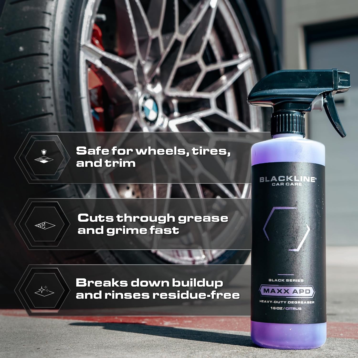 Car Care - MAXX APD - All Purpose Cleaner - Heavy Duty Industrial Degreaser | Tire, Engine, Wheel, Car Seat, Car Interior, Detailing Cleaner