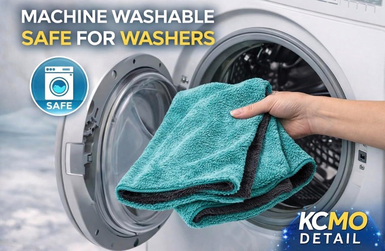 Car Drying Towel - 3Ftx2Ft Xl-Popular Pick among Detailing Pros -Aqua 1400 GSM Microfiber Accessory - Absorbs over 8Lbs of Water - Leaves No Streaks, Spots or Scratches-Dries an Entire Car