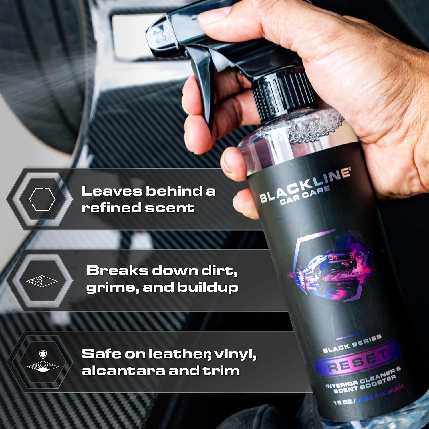Reset Interior Car Cleaner & Deodorizer Spray - Wild Cherry